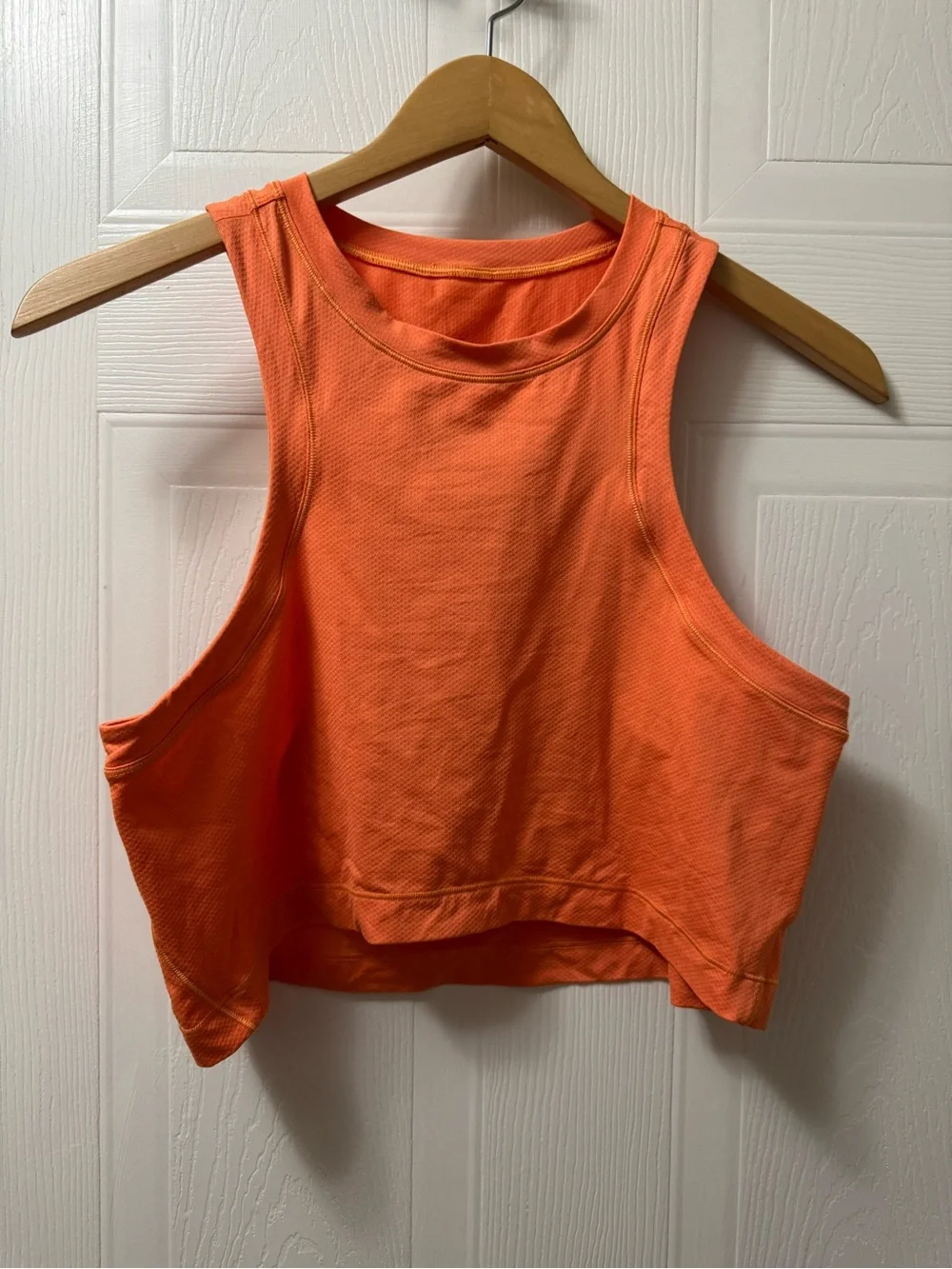 lululemon athletica Bright Orange Cropped Tank